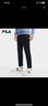 斐樂（FILA） 官方男子針織長褲冬季新款加絨休閑商務通勤休閑褲 正黑色-BK 3XL 190/96A 曬單實拍圖