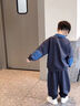 漢唐貝貝兒童裝男童秋裝衛衣套裝2025新款中大童秋季男孩時(shí)髦帥氣春秋款潮 黑色【春秋款】 120 (建議105-115cm 4-5.2周歲) 曬單實(shí)拍圖