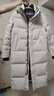 鴨鴨（YAYA）王一博同款冰殼系列羽絨服女過(guò)膝長(cháng)款冬新款反季極寒加厚加長(cháng)外套 燕麥色 XL 曬單實(shí)拍圖