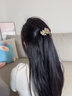 紀(jì)思梵蝴蝶結(jié)輕奢彈簧夾頭飾女高端2025發(fā)夾后腦勺半夾發(fā)卡發(fā)飾生日禮物 蝴蝶結(jié)高端彈簧夾（紫羅蘭） 曬單實拍圖
