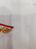 貝羅綺999足金玫瑰花轉(zhuǎn)運(yùn)珠3D硬金玫瑰金珠黃金玫瑰福字底路路通 A款寬7毫米孔1.5毫米0.18-0.22克 曬單實(shí)拍圖