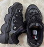 FILA 斐樂(lè )官方PEASE WE摩登運動(dòng)鞋女加絨豌豆鞋休閑鞋 黑/影黑灰-BD 38 曬單實(shí)拍圖