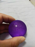 玻璃球大號玻璃球大號水晶球藝術(shù)彩色玻璃球珠實(shí)心轉運風(fēng)水珠彈珠 50mm 氣泡球(紫色) 曬單實(shí)拍圖