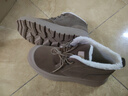 楓葉（leaveland）雪地靴男冬季新品羊羔絨毛加絨保暖東北大棉鞋抗寒軟底男靴 卡其色（皮鞋碼） 42 曬單實(shí)拍圖