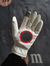 葉賀冬季反光皮手套男加絨加厚保暖防潑水觸屏交通指揮執勤保安棉手套 白色 曬單實(shí)拍圖