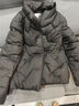 百圖betu女裝秋季新款羽絨服立領(lǐng)輕薄羽絨服夾克式短外套2409T07 黑色 S 曬單實拍圖