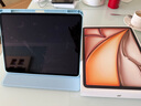 MAGUS適用ipadair7/air6保護殼2025年款M3芯片保護套13英寸全包防摔帶筆槽透明旋轉鋼化膜觸控筆套裝藍 曬單實(shí)拍圖