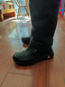 鮟鱇男鞋棉靴子加絨男棉鞋爸爸鞋中老年柔軟舒適系帶AK22313 黑色 39  曬單實(shí)拍圖