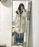 斐莉玥2024年冬季新款白色羽絨服女中長款過膝連帽韓版寬松保暖加厚外套 白色 S 建議80-120斤 曬單實拍圖