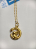 中國黃金（CHINA GOLD）本命年蛇年黃金項鏈女足金蛇盤兔吊墜七夕情人節(jié)禮物送女友老婆 京速達-足金萌月蛇盤兔吊墜-足金鏈 曬單實拍圖