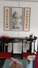 曼遇青絲中堂畫農(nóng)村堂屋掛畫對聯(lián)字畫客廳裝飾畫新中式中堂山水三聯(lián)畫大氣 FS310【源遠(yuǎn)流長】 63*123+2個33*123cm紅木紋色鋁框 曬單實拍圖
