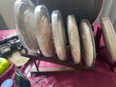賢豐普洱茶架子茶餅架茶架展示架擺件茶葉托架茶餅托架托實(shí)木杯架 步步高五餅架-雞翅木+透明茶盒*5 曬單實(shí)拍圖