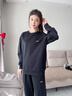 李寧運動套裝女春季新款長袖休閑寬松大碼修身顯瘦百搭衛(wèi)衣衛(wèi)褲兩件套 黑色衛(wèi)衣+束腳衛(wèi)褲【常規(guī)款】 M /170 (105-125斤) 曬單實拍圖
