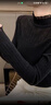 莫代爾2023新款打底衫秋冬季女裝甜美半高領(lǐng)蕾絲邊修身顯瘦內(nèi)搭針織衫 黑色 均碼 曬單實(shí)拍圖