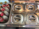 熾富快餐保溫臺商用小型不銹鋼臺式加熱湯池飯店熱菜保溫車食堂售飯臺 A3三盒   （恒溫省電款） 曬單實拍圖