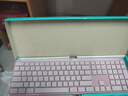 羅技（Logitech）K950無(wú)線藍(lán)牙鍵盤(pán)  雙模靜音鍵盤(pán)辦公鍵盤(pán)薄膜筆記本電腦手機(jī)Mac平板ipad鍵盤(pán) 全尺寸家用超薄便攜 茱萸粉 曬單實(shí)拍圖