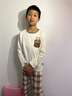 纖絲鳥（TINSINO）兒童睡衣夏季男女童家居服套裝純棉中大童空調(diào)服衣服 口袋小熊 曬單實(shí)拍圖