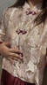 微愛的小松鼠（weiaidexiaosongshu）新中式旗袍敬酒服2024新款新娘結(jié)婚訂婚禮服回門連衣裙長袖秋冬季 裙子 3XL 曬單實拍圖