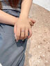 中國黃金（CHINA GOLD）足銀蝴蝶戒指女款輕奢指環(huán)新款紀念生日禮物送女友老婆教師節禮物 蝴蝶戒指 曬單實(shí)拍圖