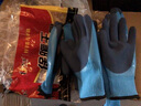冬季加絨防水保暖勞保手套橡膠耐磨防滑防寒防凍冷庫水產(chǎn)工地機械加工戶(hù)外作業(yè)棉手套工作干活 4雙-保暖防水L818/雙層加絨 曬單實(shí)拍圖