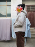 坦博爾羽絨服女短款連帽戶外防風(fēng)保暖三合一夾克外套560320D奶油淺米165 曬單實拍圖