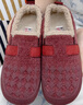 京睿2024冬季新款老北京布鞋加絨加厚保暖女士休閑棉鞋軟底舒適勃肯鞋 18-57石榴紅 41 曬單實(shí)拍圖