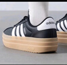 adidas「T頭鞋」VL COURT BOLD厚底增高板鞋德訓鞋阿迪達斯輕運動(dòng)   黑色/白/棕金屬(推薦腳型偏寬選大半碼)   40 曬單實(shí)拍圖