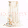 達芬奇密碼真絲絲巾喬其紗噴繪長(cháng)巾高檔桑蠶絲圍巾媽媽生日禮盒送長(cháng)輩禮物 山行 米色 曬單實(shí)拍圖
