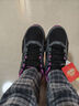斯凱奇（Skechers）女鞋秋冬2025新款休閑鞋減震跑步鞋輕便軟底媽媽鞋網(wǎng)面老人運動(dòng)鞋 /黑色/紫色-BKPR 39 /參考常規尺碼40碼左右 曬單實(shí)拍圖