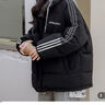方糖姑娘羽絨棉服少女面包服冬季2024新款大童高初中學(xué)生棉衣棉襖加厚外套 2618DYR黑色 L 曬單實(shí)拍圖