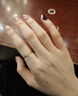 喜鉆黃18K金鉆戒女簡(jiǎn)約六爪鉆石戒指時(shí)尚百搭尾戒送女友生日禮物 【現貨】黃18K金10分 曬單實(shí)拍圖