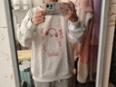 妙奕嘉加絨衛(wèi)衣女潮流秋冬季女士外套衣服女裝女生加厚無帽學(xué)生女款衛(wèi)衣 聽音樂貓白白灰色【春秋薄款】 M 【建議75-105斤】 曬單實拍圖