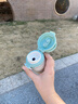 啟諾高顏值雙飲保溫杯316不銹鋼女生可愛吸管杯小學(xué)生上學(xué)用便攜水杯 綠色350ml 曬單實拍圖