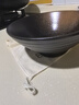 逸芳華 碗陶瓷拉面碗日式家用大號高級復(fù)古湯碗面碗沙拉碗斗笠碗泡面碗 墨雪-8英寸拉面碗 曬單實(shí)拍圖