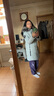 杰奧羽絨服女中長款秋冬修身休閑連帽狐貍毛領(lǐng)90鵝絨保暖女士外套 6267#青灰色 S (160) 曬單實拍圖
