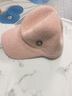 抖芊帽子女秋冬新款鴨舌帽子女士洋氣顯瘦棒球帽子冬天保暖百搭 粉色 曬單實(shí)拍圖