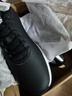 匹克跑步鞋男減震運動(dòng)鞋男鞋 秋冬革面男士休閑輕便防滑跑鞋回彈鞋子 黑色/大白（革面） 42 曬單實(shí)拍圖