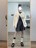 FSHE韓版開衫衛(wèi)衣外套女2025春秋新款加絨oversize慵懶寬松百搭上衣女 杏色(春秋) 薄款 L 建議125斤內(nèi) 曬單實(shí)拍圖