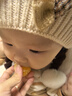 娜梵度冬季女童帽子辮子假發(fā)毛線帽保暖公主洋氣嬰兒女寶寶針織帽 粉色蝴蝶結雙球辮子線m244 參考6-30個月+頭圍43-50cm 曬單實拍圖