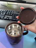 虎牌（TIGER）日本進(jìn)口保溫馬克杯帶蓋手柄辦公室泡茶杯不銹鋼咖啡杯便攜水杯子 國際版無(wú)logo咖色 280ml 曬單實(shí)拍圖