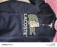 LACOSTE法國鱷魚(yú)男裝logo圖案圓領(lǐng)套頭長(cháng)袖衛衣|SH1281 166/藏青色 M 4 曬單實(shí)拍圖
