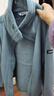 AIGLE艾高經(jīng)典款女士防潑水戶(hù)外休閑保暖加厚鎖溫全拉鏈抓絨衣 石藍色 AF561 38 曬單實(shí)拍圖