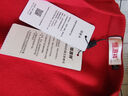 恒源祥100%羊毛開(kāi)衫男士V領(lǐng)加厚冬季保暖毛衣外套HJ210 大紅 180/96A  曬單實(shí)拍圖