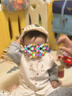 babylove嬰兒帽子春秋鴨舌帽男女軟檐帽翻邊帽純棉可愛(ài)寶寶棒球帽 淺駝色 50cm（建議1-2歲） 曬單實(shí)拍圖