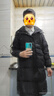 森馬羽絨服男三防中長款外套撞色運動風冬裝厚款情侶時尚 暮藍（灰鴨絨）81003 XS 曬單實拍圖