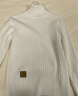 吉普（JEEP）毛衣男秋冬季高領(lǐng)針織衫男士保暖上衣男裝打底衫 白色 4XL  曬單實(shí)拍圖