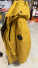 GXG男裝 三防面料工裝羽絨服男中長(zhǎng)款羽絨外套 23冬 黃色 175/L 曬單實(shí)拍圖