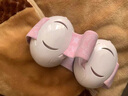 玫膚美寶寶嬰幼兒童隔音耳罩防噪音耳機睡眠新生兒睡覺(jué)防水飛機降噪舒適 伸縮綁帶款粉色【0-1歲】E4 曬單實(shí)拍圖