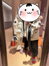 波司登（BOSIDENG）【反季】冬季極寒羽絨服鵝絨女款中長款連帽新國標(biāo)商場同款外套 冰霜迷彩8959 M 165/88A 體重約120-140斤 曬單實拍圖