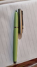 英雄（HERO）鋼筆樹(shù)脂筆身0.5MM暗尖學(xué)生書(shū)法練字P007升級款鋼筆順滑書(shū)寫(xiě)推拉上墨男女生日禮物 綠色-F尖0.5MM 曬單實(shí)拍圖